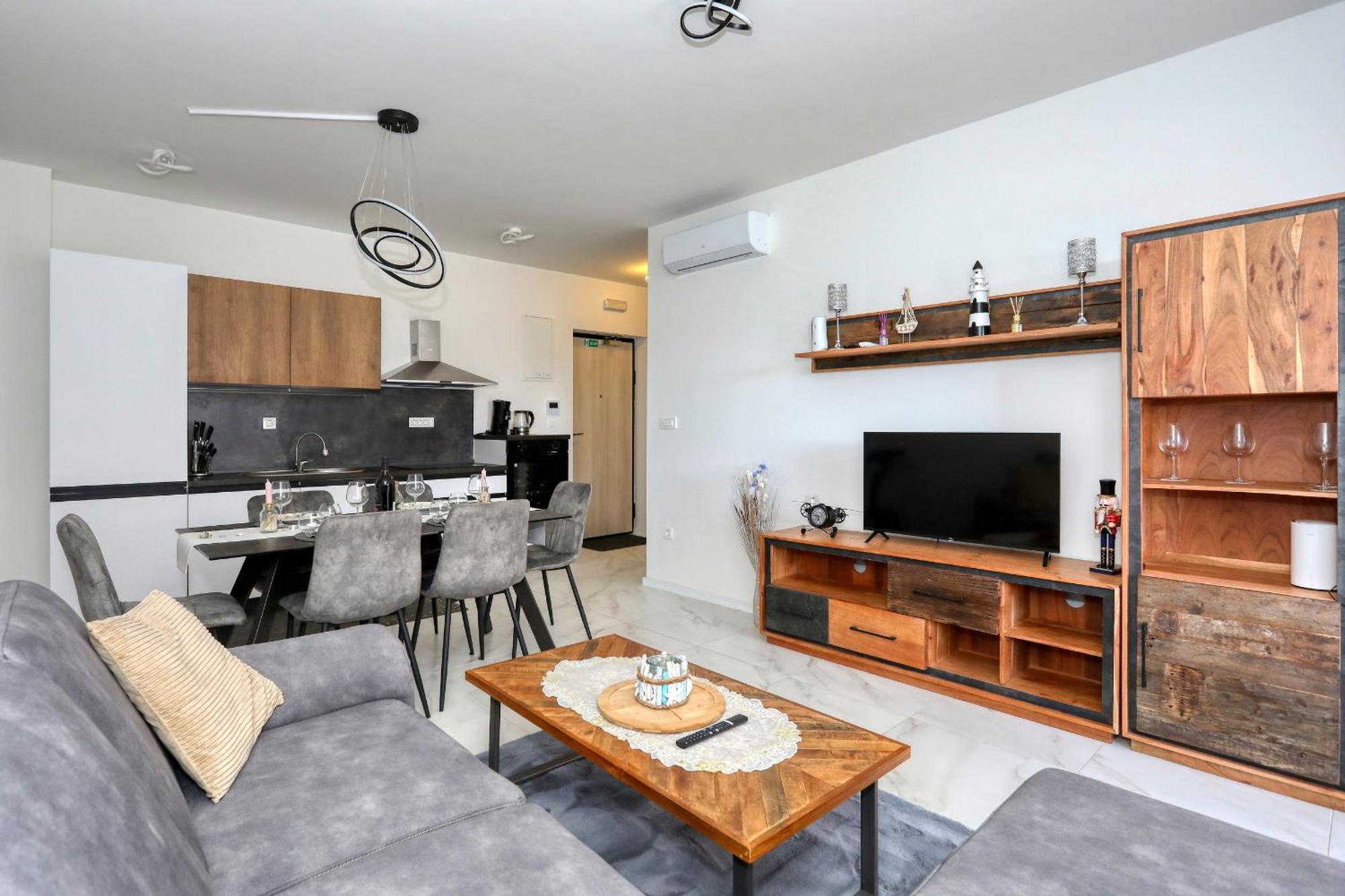 Apartment Relex With Pool & Jacuzzi Привлака Екстер'єр фото